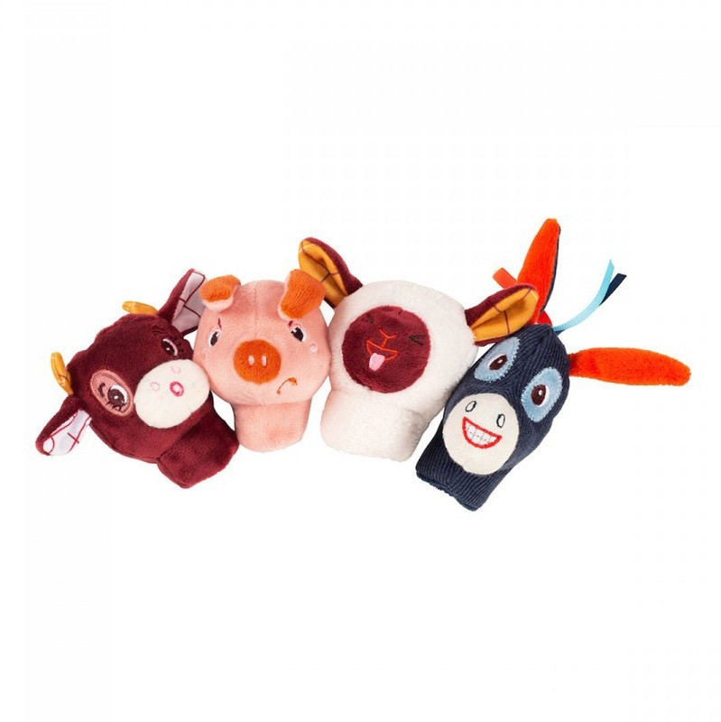 Δακτυλόκουκλες 4 τεμ Ζωάκια Φάρμας, Lilliputiens